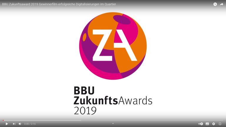 BBU Zukunftsaward 2019 Gewinnerfilm erfolgreiche Digitalisierungen im Quartier - Ener-Vlog
